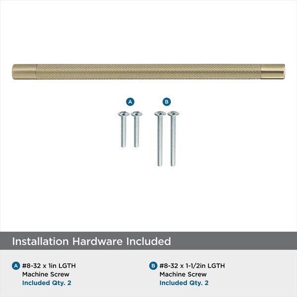Amerock Bronx 10-1/16 in 256 mm Center-to-Center Golden Champagne Cabinet Pull - BP36560BBZ