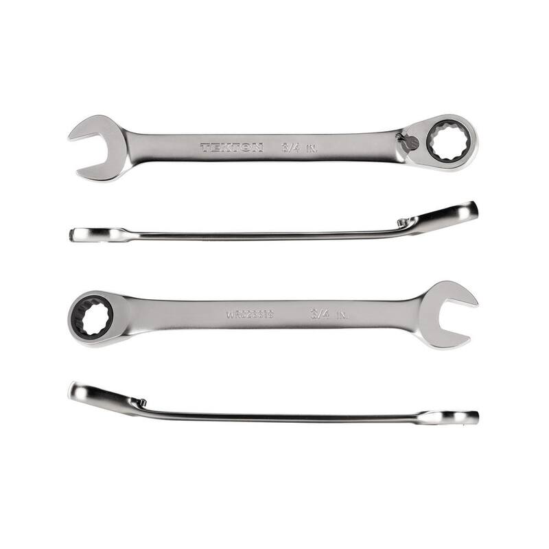 TEKTON 3/4 in. Reversible 12-Point Ratcheting Combination Wrench - WRC23319