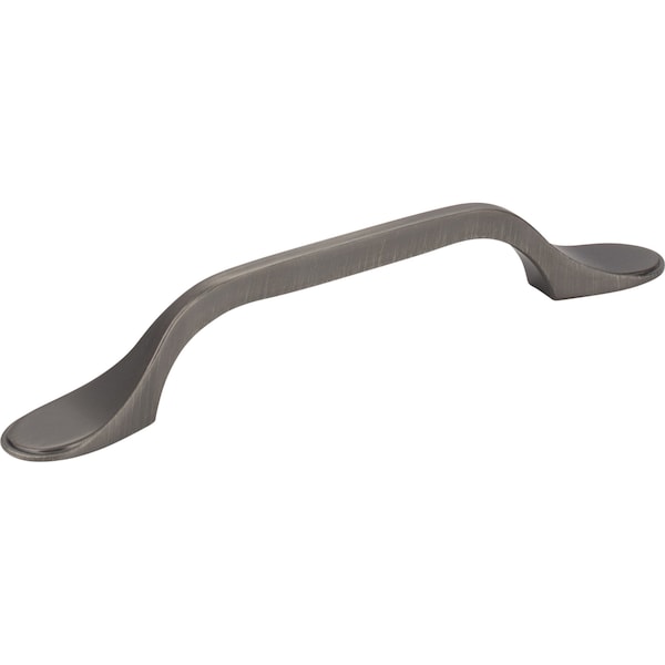 Elements By Hardware Resources 96 mm Center-to-Center Brushed Pewter Kenner Cabinet Pull - 254-96BNBDL