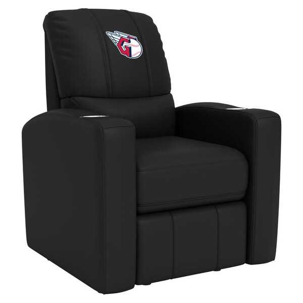 Dreamseat Stealth Recliner with Cleveland Guardians Primary Logo - XZ52082CDSMHTBLK-PSMLB20072