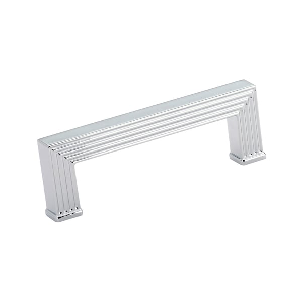 Richelieu 3-3/4 in. (96 mm) Center-to-Center Chrome Transitional Drawer Pull - BP878896140