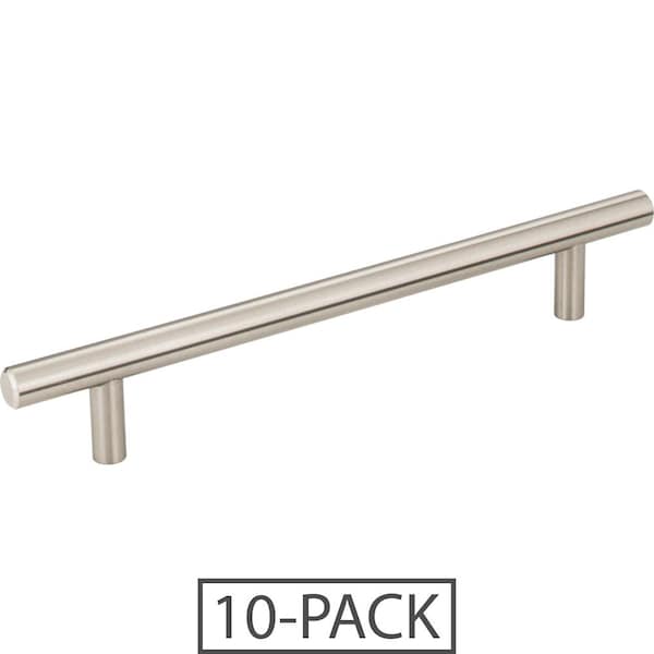 Elements By Hardware Resources 128 mm Center-to-Center Satin Nickel Naples Cabinet Bar Pull,  - 220SN-10