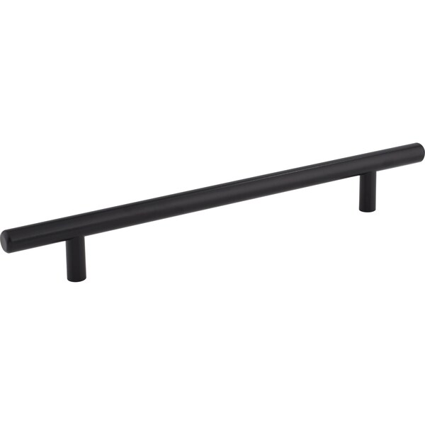 Elements By Hardware Resources 192 mm Center-to-Center Hollow Matte Black Stainless Steel Naples Cabinet Bar Pull - 270SSMB
