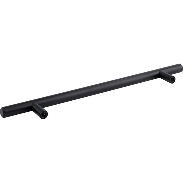 Elements By Hardware Resources 192 mm Center-to-Center Hollow Matte Black Stainless Steel Naples Cabinet Bar Pull - 270SSMB