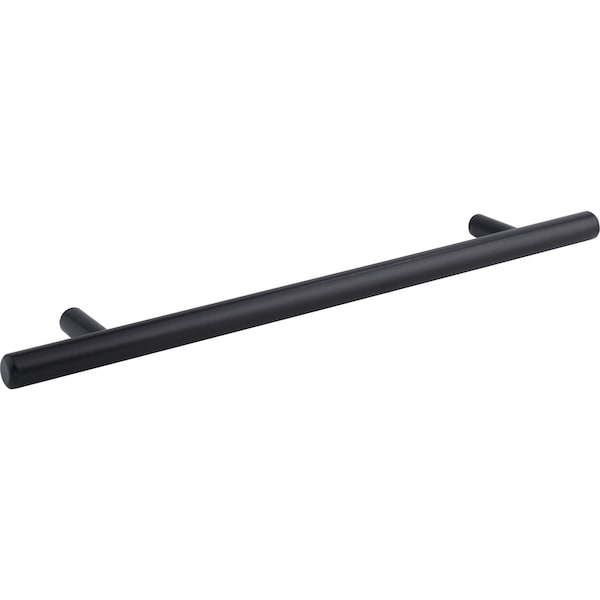 Elements By Hardware Resources 192 mm Center-to-Center Hollow Matte Black Stainless Steel Naples Cabinet Bar Pull - 270SSMB