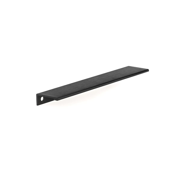 Richelieu 7 9/16 in (192 mm) Center-to-Center Brushed Black Contemporary Edge Cabinet Pull - BP9898192990