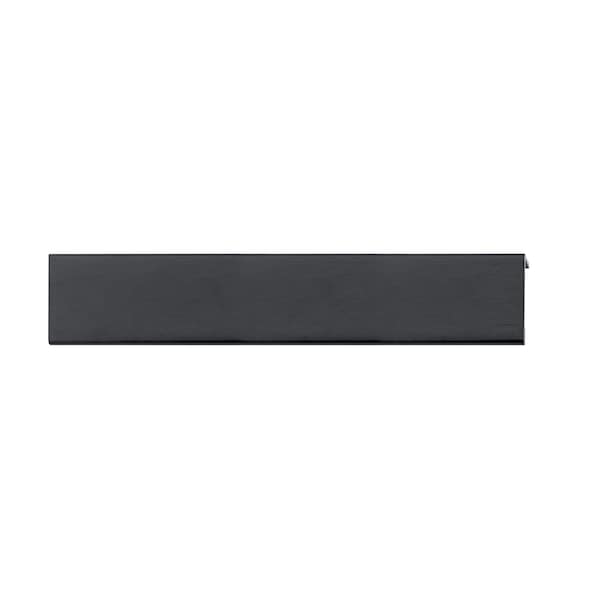 Richelieu 7 9/16 in (192 mm) Center-to-Center Brushed Black Contemporary Edge Cabinet Pull - BP9898192990