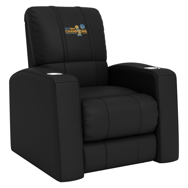 Dreamseat Home Theater Recliner with Golden State Warriors Champions Logo - XZ418301RHTCDBLK-PSNBA30083