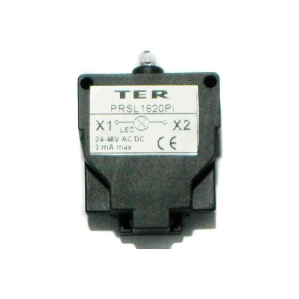 Springer Controls Co T.E.R., PRSL1820PI Elemento LED, 24/48 VCA/VCC, Uso con los colgantes MIKE & VICTOR - PRSL1820PI