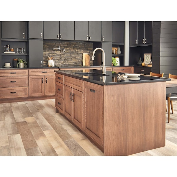 Jeffrey Alexander 96 mm Center-to-Center Brushed Pewter Strap Mirada Cabinet Pull - 80152-96BNBDL