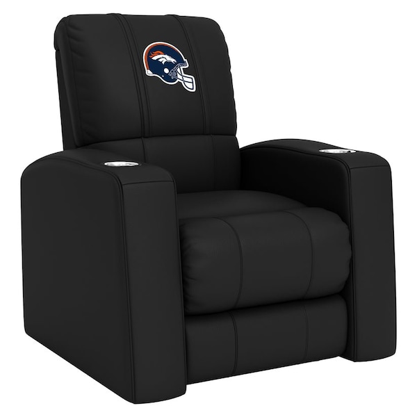 Dreamseat Home Theater Recliner with  Denver Broncos Helmet Logo - XZ418301RHTCDBLK-PSNFL20047