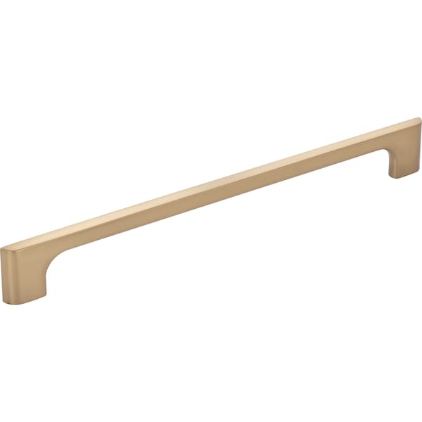 Jeffrey Alexander 224 mm Center-to-Center Satin Bronze Asymmetrical Leyton Cabinet Pull - 286-224SBZ