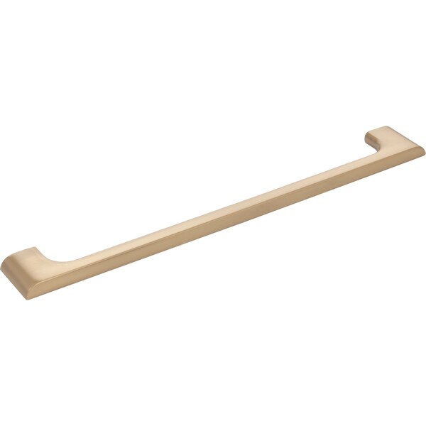 Jeffrey Alexander 224 mm Center-to-Center Satin Bronze Asymmetrical Leyton Cabinet Pull - 286-224SBZ
