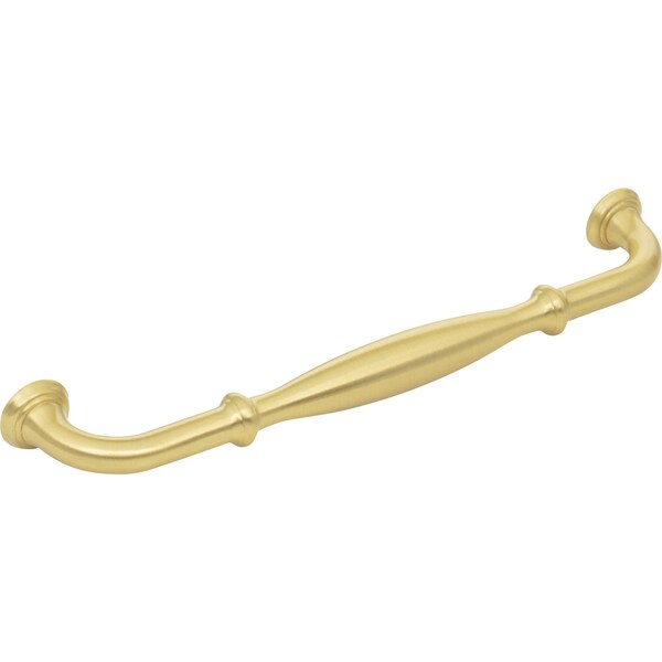 Jeffrey Alexander 192 mm Center-to-Center Brushed Gold Tiffany Cabinet Pull - 658-192BG