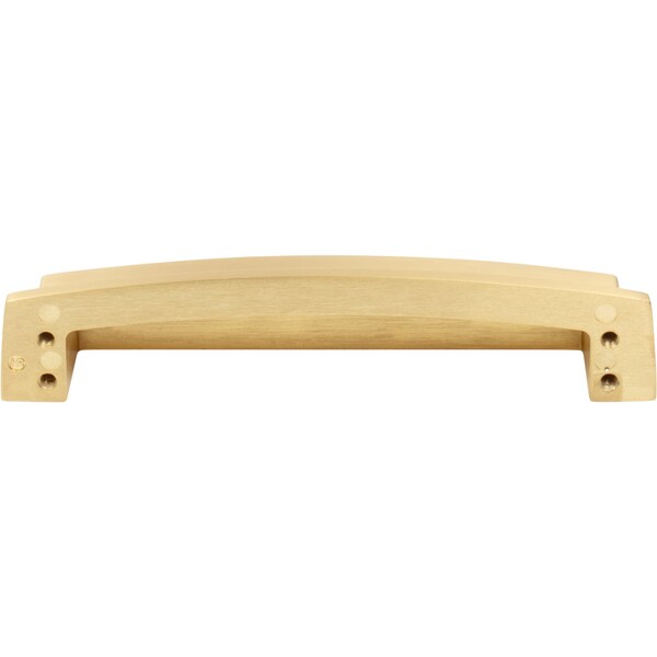 Jeffrey Alexander 128 mm Center Brushed Gold Square-to-Center Square Renzo Cabinet Cup Pull - 141-128BG