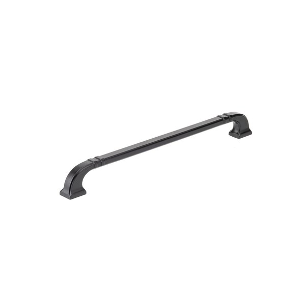 Richelieu 12 5/8-inch (320 mm) Center to Center Matte Black Transitional Cabinet Pull - BP8650320900