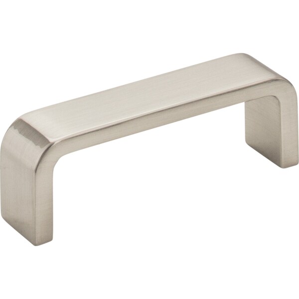 Elements By Hardware Resources 3" Center-to-Center Satin Nickel Square Asher Cabinet Pull - 193-3SN