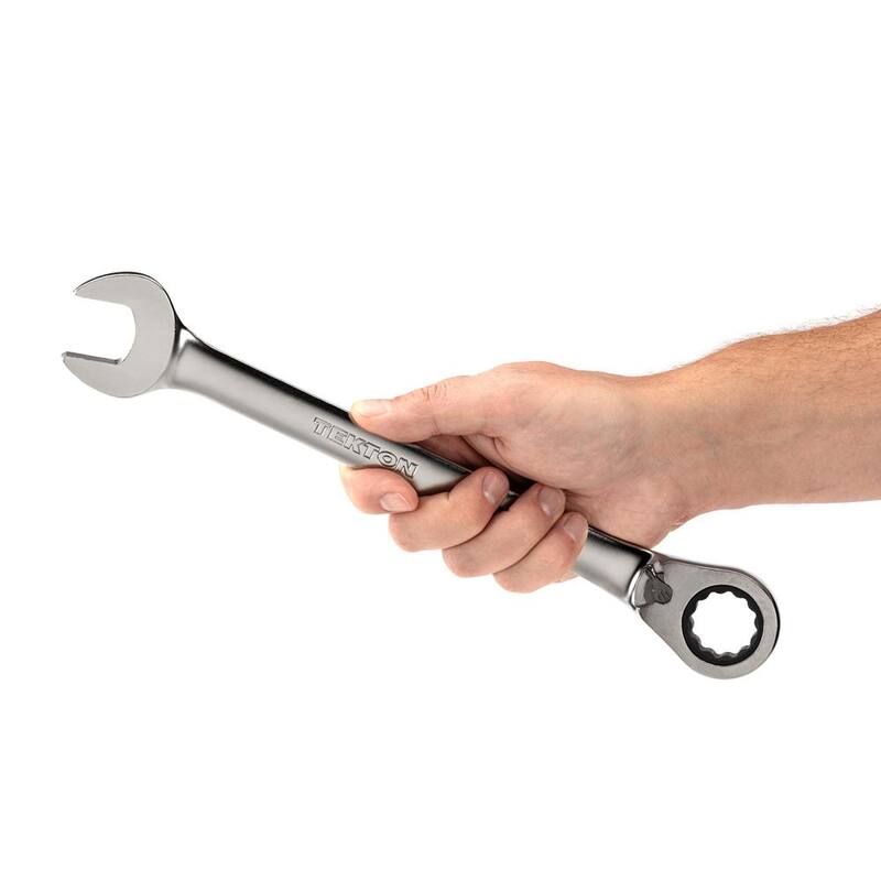 TEKTON 15/16 in. Reversible 12-Point Ratcheting Combination Wrench - WRC23324