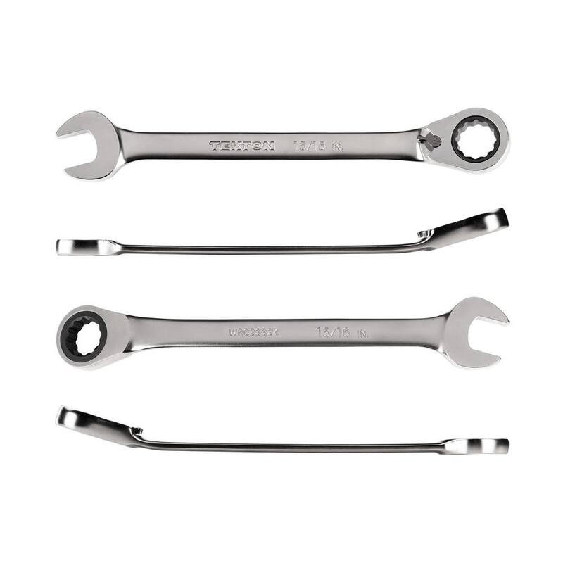TEKTON 15/16 in. Reversible 12-Point Ratcheting Combination Wrench - WRC23324