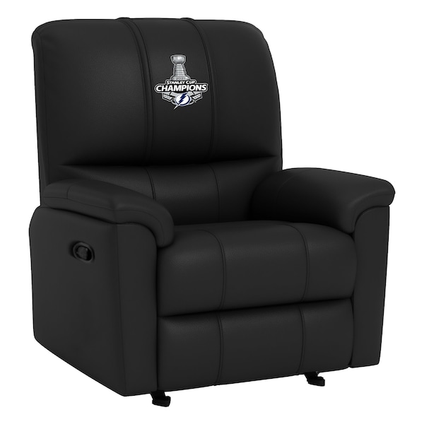 Dreamseat Rocker Recliner with Tampa Bay Lightning 2021 Stanley Cup Champions Logo - XZ52031CDRRBLK-PSNHL42063