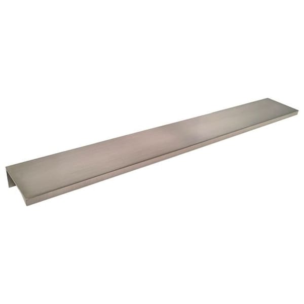 Crown 12" Aluminum Tab Cabinet Pull with 5-2/5" Center to Center 3 Holes Satin Nickel Finish - CHP1812SN
