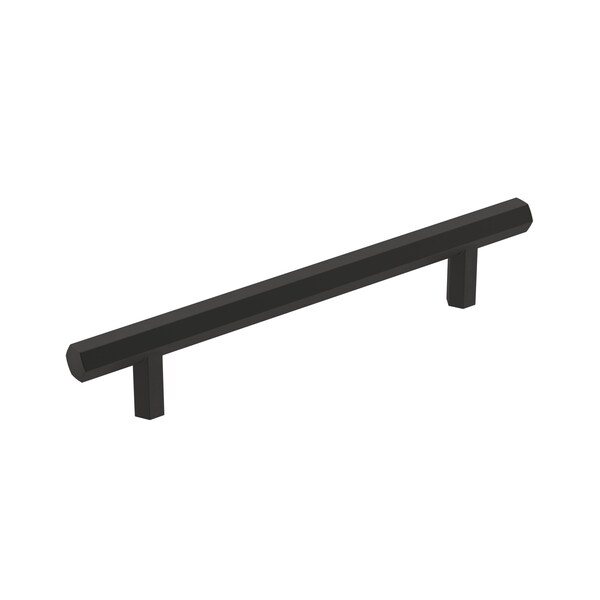 Amerock Caliber 5-1/16 in 128 mm Center-to-Center Matte Black Cabinet Pull - BP36874FB