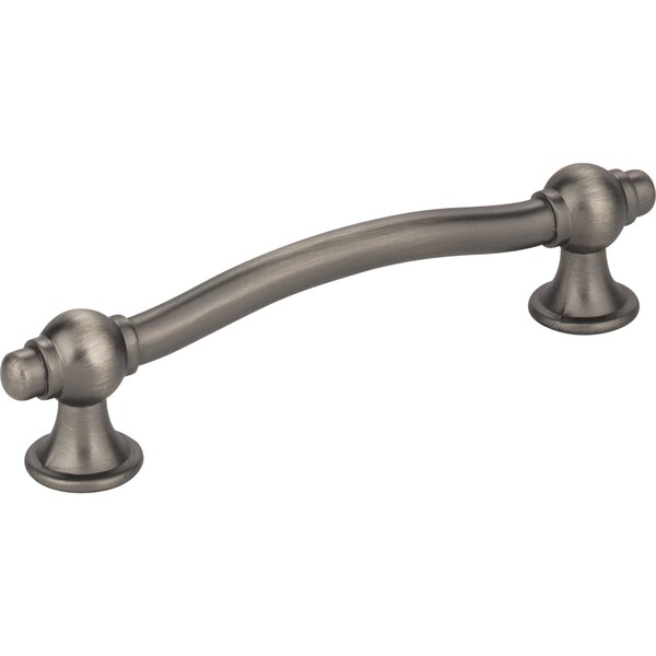 Elements By Hardware Resources 96 mm Center-to-Center Brushed Pewter Syracuse Cabinet Bar Pull - 575-96BNBDL