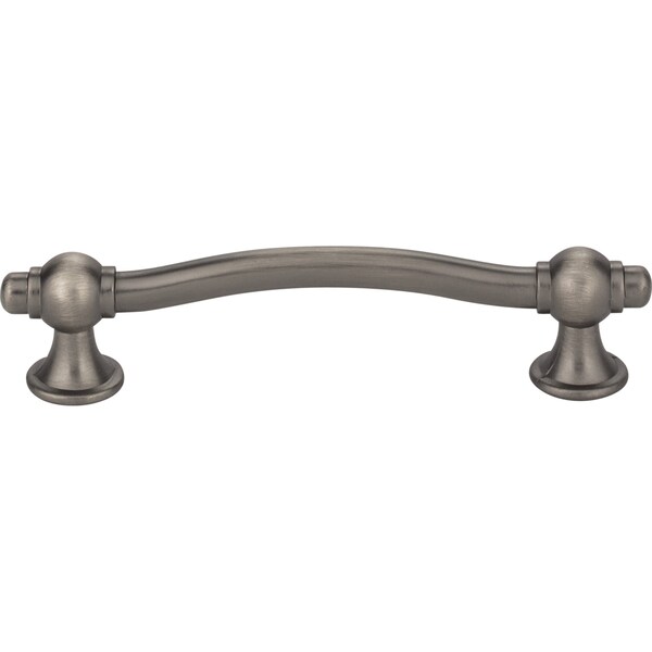 Elements By Hardware Resources 96 mm Center-to-Center Brushed Pewter Syracuse Cabinet Bar Pull - 575-96BNBDL