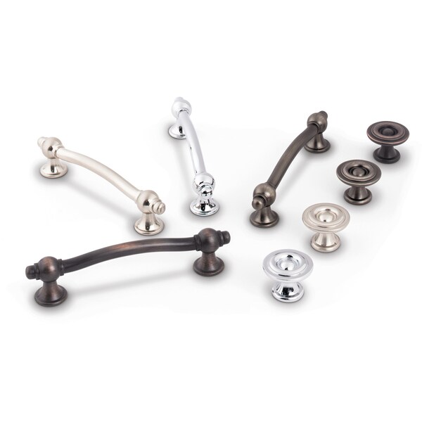 Elements By Hardware Resources 96 mm Center-to-Center Brushed Pewter Syracuse Cabinet Bar Pull - 575-96BNBDL