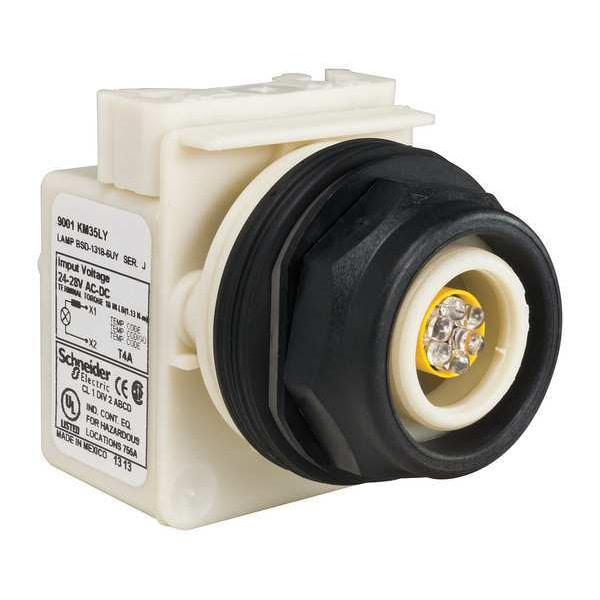 Schneider Electric Luz piloto, LED, amarillo, 24-28V, Sin lente - 9001SKP35LY