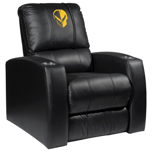 Dreamseat Home Theater Recliner with Corvette Jake Symbol Yellow Logo - XZ418301RHTCDBLK-PSGMC61105