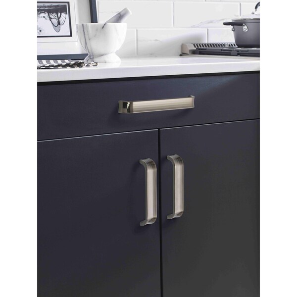 Amerock Concentric 7-9/16 in 192 mm Center-to-Center Gunmetal Cabinet Pull - BP36815GM