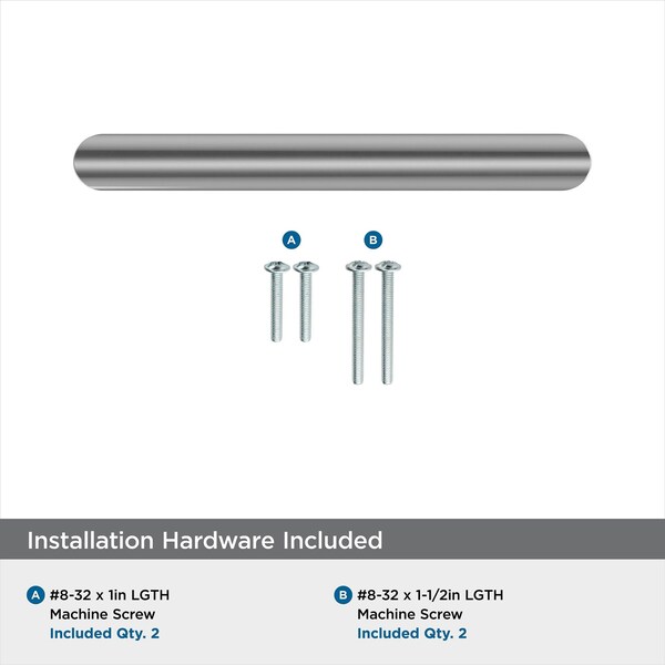 Amerock Revolve 3-3/4 in 96 mm Center-to-Center Polished Chrome Cabinet Pull - BP3685226