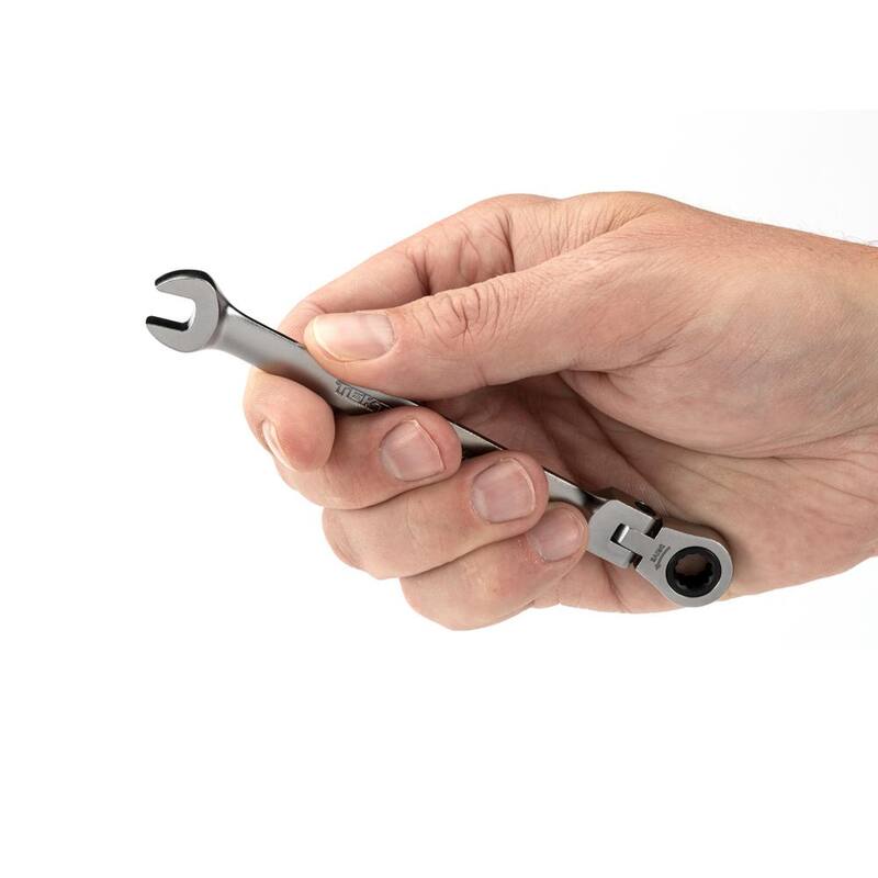 TEKTON 7 mm Flex Head 12-Point Ratcheting Combination Wrench - WRC26407