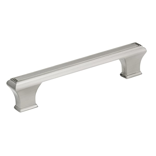 Richelieu 5 1/16 in (128 mm) Center-to-Center Brushed Nickel Traditional Drawer Pull - BP775128195
