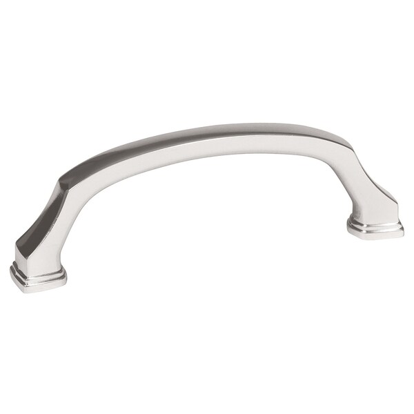 Amerock Revitalize 3-3/4 inch 96mm Center-to-Center Polished Nickel Cabinet Pull - 2000662