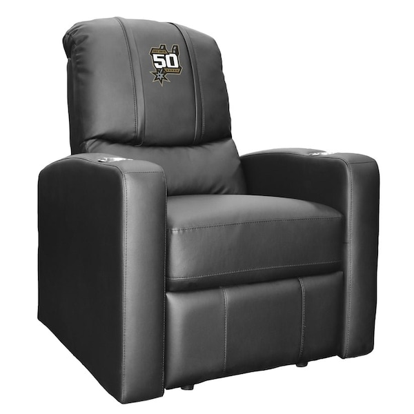 Dreamseat Stealth Recliner with San Antonio Spurs Team Commemorative Logo - XZ52082CDSMHTBLK-PSNBA32052
