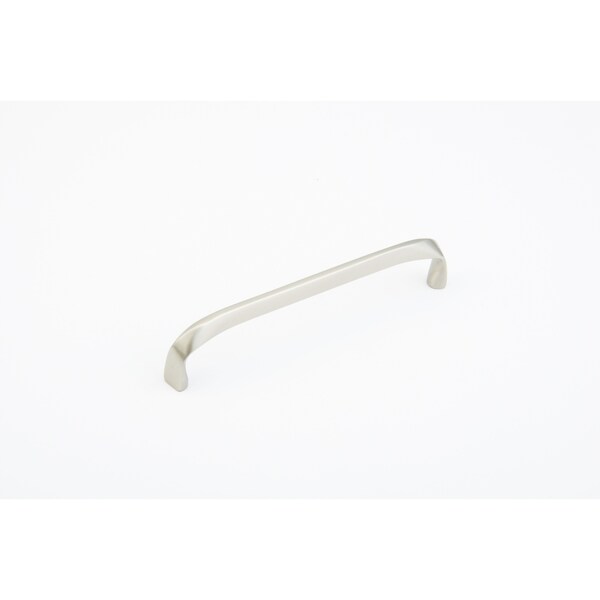 Schaub 6in Center to Center Arched Italian Contemporary Cabinet Pull Satin Nickel Finish - 512-15