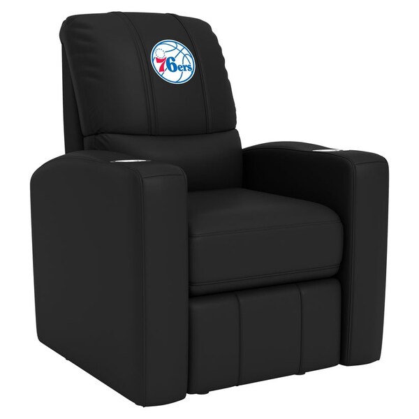 Dreamseat Stealth Recliner with Philadelphia 76ers Primary Logo - XZ52082CDSMHTBLK-PSNBA32011