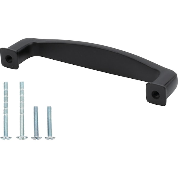Designperfect 3-3/4'' Center-to-Center Handle Pull, Matte/Flat Black, 10PK - DPA10S873BLK