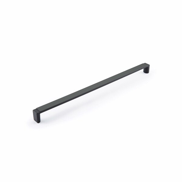 Schaub 12-5/8in Center to Center Quadrato Wide Cabinet Pull Signature Matte Black Finish - 20018-MB