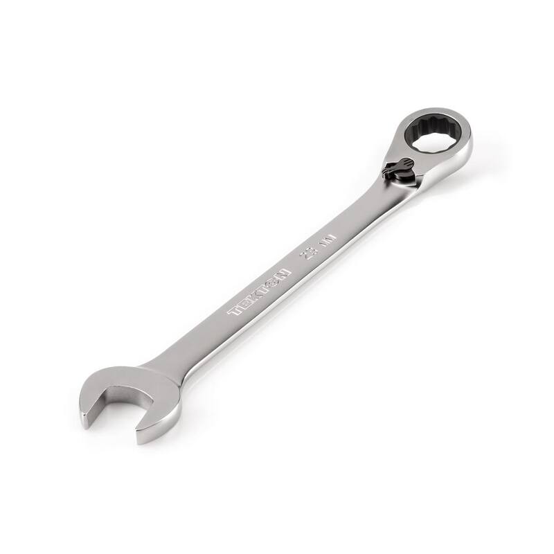 TEKTON 23 mm Reversible 12-Point Ratcheting Combination Wrench - WRC23423