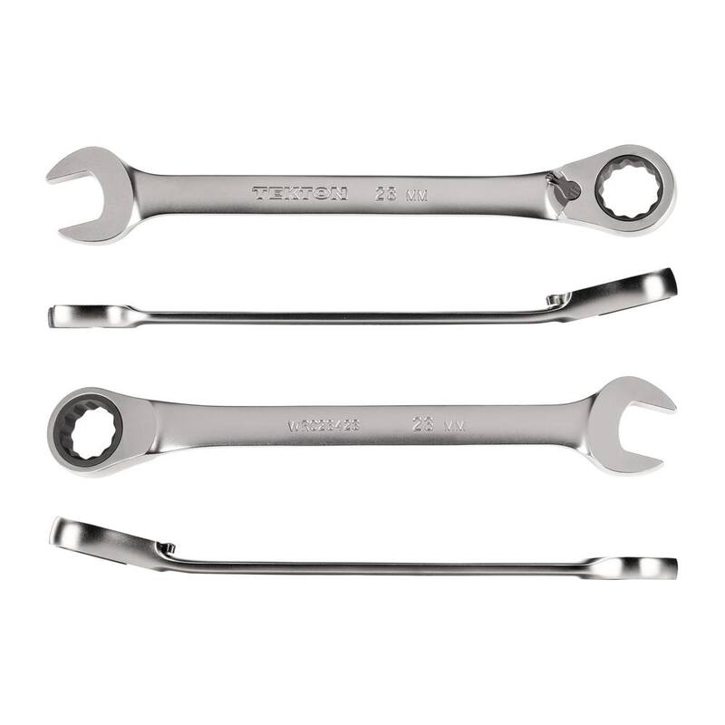 TEKTON 23 mm Reversible 12-Point Ratcheting Combination Wrench - WRC23423