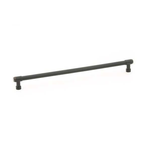 Emtek Jasper Cabinet Pull with 12 in Center to Center Oil Rubbed Bronze Finish - 86692US10B