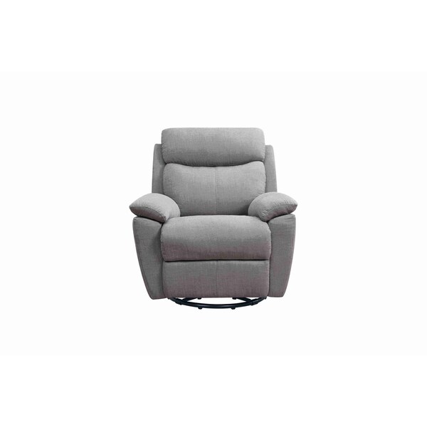 Moootto Electric Power Swivel Glider Rocker Recliner Chair with USB Charge Port - TBZOLS2754PSLGYSS