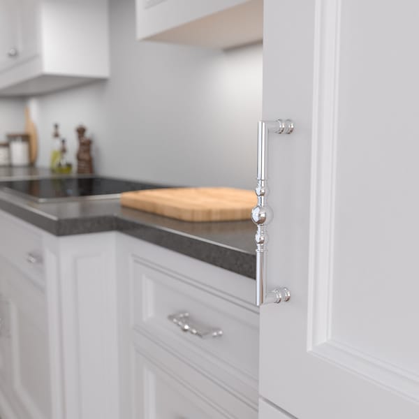 Richelieu Firenze Collection 7 9/16-inch (192 mm) Chrome Traditional Round Cabinet Pull - BP8789192140