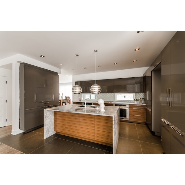 Richelieu 12 5/8 in (320 mm) Center-to-Center Brushed Nickel Contemporary Cabinet Pull - 685320195