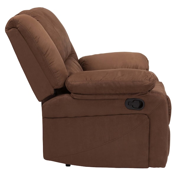 Flash Furniture Recliner, Harmony, Microfiber, Brown - BT-70597-1-BN-MIC-GG