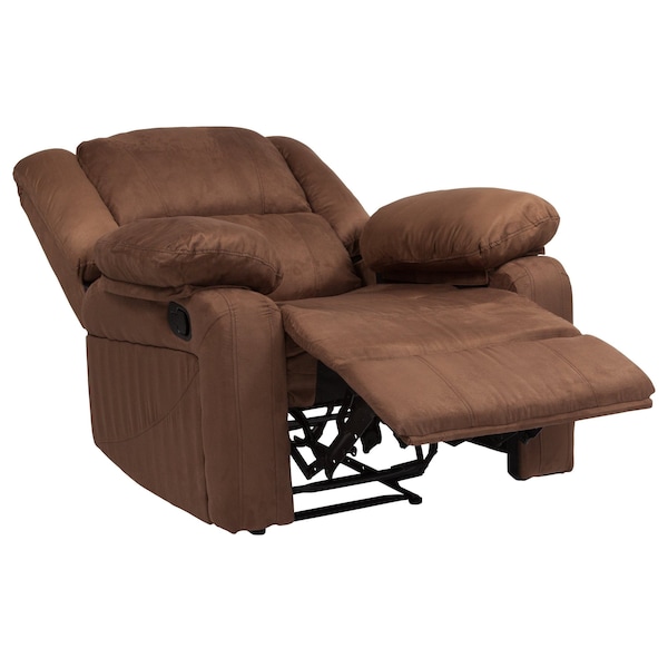 Flash Furniture Recliner, Harmony, Microfiber, Brown - BT-70597-1-BN-MIC-GG