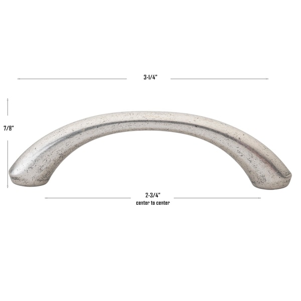 Gliderite Hardware 2-3/4 in. Center to Center Classic Loop Pull - 87650-WN, 25PK - 87650-WN-25
